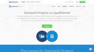 Alternative to Liquid Planner for Project Management - Teamwork.com