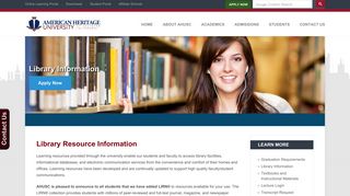 Library Information | AHUSC