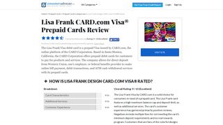 2019 Lisa Frank Design CARD.com Visa® Reviews: Prepaid Cards