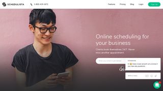 Schedulista: Online Scheduling Software | Clients Book Online ...