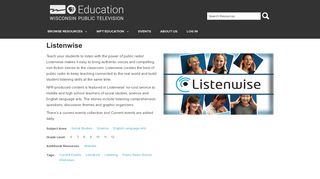 Listenwise | Wisconsin Public Television Education