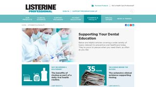 Resources for Dental Students | LISTERINE® Professional