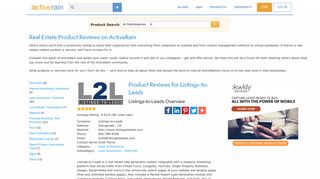 Listings-to-Leads reviews on ActiveRain