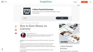 How to Earn Money on Listverse | ToughNickel