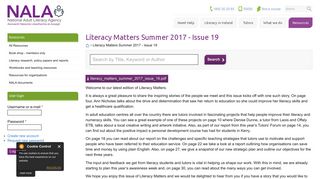 Literacy Matters Summer 2017 - Issue 19 | National Adult Literacy ...