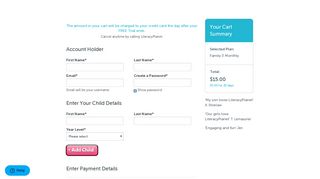 LiteracyPlanet - Home Account Sign Up