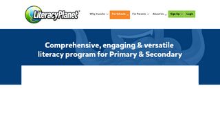 Online Literacy Education Program for Schools - LiteracyPlanet