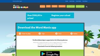 Download the App - Word Mania