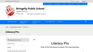 Literacy Pro - Bringelly Public School