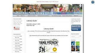 Literary Guild - Hudson Area Public Library