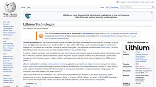 Lithium Technologies - Wikipedia