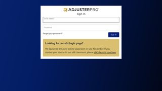 Student Login - AdjusterPro
