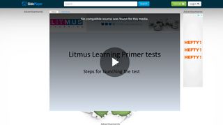 Litmus Learning Primer tests - ppt video online download - SlidePlayer