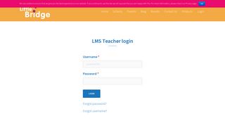 LMS Teacher login - Little Bridge