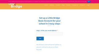 Signup for a school account - Little Bridge