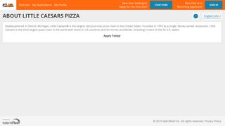 About Little Caesars Pizza - talentReef Applicant Portal