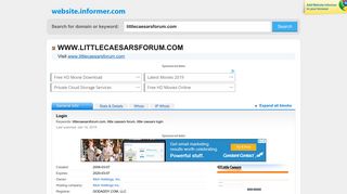 littlecaesarsforum.com at Website Informer. Login. Visit ...