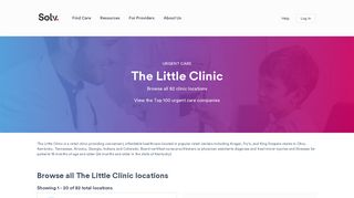 The Little Clinic - 82 Urgent Care clinics - Book Online | Solv