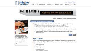 Personal Online Banking Information « Little Horn State Bank