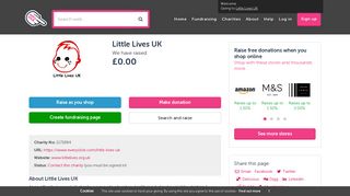 Donate to Little Lives UK on Everyclick