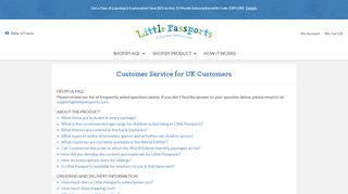 Customer Service - Little Passports