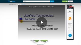 Littlefield Technologies: Overview - ppt video online download