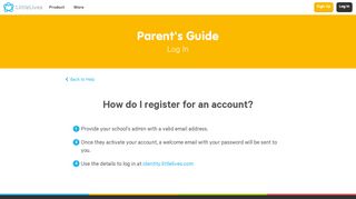 How do I register for an account? - LittleLives