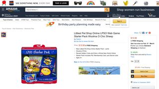 Amazon.com: Littlest Pet Shop Online LPSO Web Game Starter Pack ...