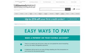 Make a Payment Online - Littlewoods Ireland