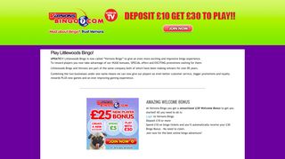 Littlewoods Bingo | £30 Free Deposit Bonus Link Here!