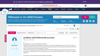 problem with littlewoods account - MoneySavingExpert.com Forums
