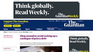 Shop around to avoid racking up a catalogue of pricey debt | Money ...