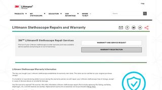 Littmann Stethoscope Repairs | Littmann Stethoscope Warranty