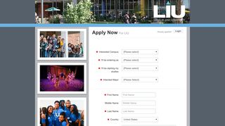 LIU Quick Application - Long Island University