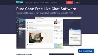 Pure Chat: 100% Free Live Chat Software for Businesses