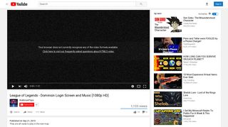 League of Legends - Dominion Login Screen and Music [1080p HD ...