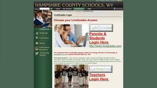 Hampshire County Schools - Official Website - LiveGrades Login
