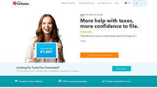 TurboTax® 2019 - Canada's #1 Income Tax Return Software. File for ...