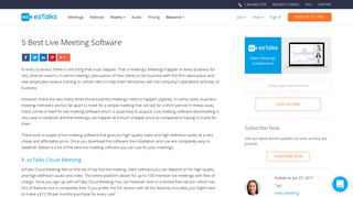 5 Best Live Meeting Software | ezTalks