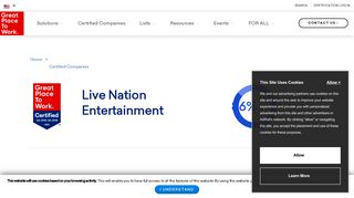 Live Nation Entertainment - Great Place To Work United States