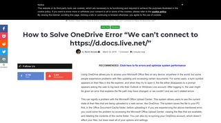 How to Solve OneDrive Error 