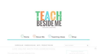 Live Online Math for Homeschool – Teach Beside Me