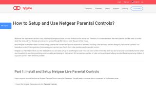 How to Setup and Use Netgear Parental Controls? - Spyzie