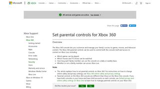Set Parental Controls for Xbox 360 - Xbox Support
