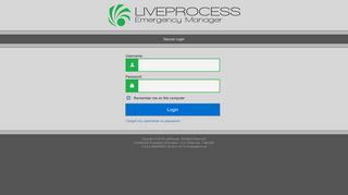 LiveProcess™ Emergency Manager