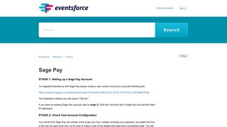 Sage Pay – Eventsforce