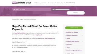 Sage Pay Form & Direct For Easier Online Payments - WooCommerce ...