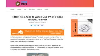 4 Best Free Apps to Watch Live TV on iPhone Without Jailbreak ...