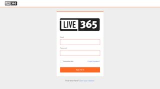 Live365 | Login
