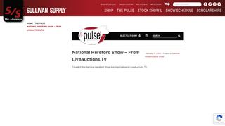 National Hereford Show – From LiveAuctions.TV – Sullivan Supply, Inc.